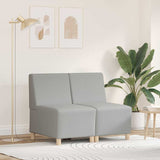 Unité de Sofa Modulaire Sans Accoudoirs 2 pcs Gris nuage