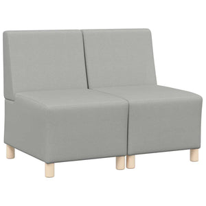 Unité de Sofa Modulaire Sans Accoudoirs 2 pcs Gris nuage