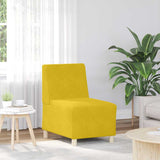 Unité de Sofa Modulaire Sans Accoudoirs 2 pcs Jaune