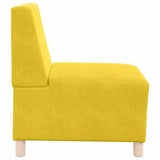 Unité de Sofa Modulaire Sans Accoudoirs 2 pcs Jaune