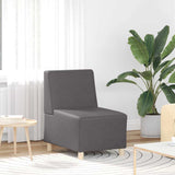 Unité de Sofa Modulaire Sans Accoudoirs 2 pcs Gris