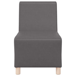 Unité de Sofa Modulaire Sans Accoudoirs 2 pcs Gris