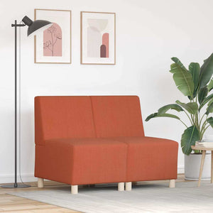 Unité de Sofa Modulaire Sans Accoudoirs 2 pcs Orange