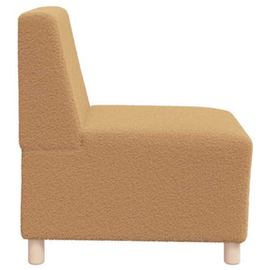 Unité de Sofa Modulaire Sans Accoudoirs 2 pcs Beige