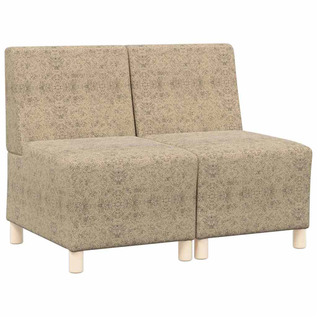 Unité de Sofa Modulaire Sans Accoudoirs 2 pcs Gris clair