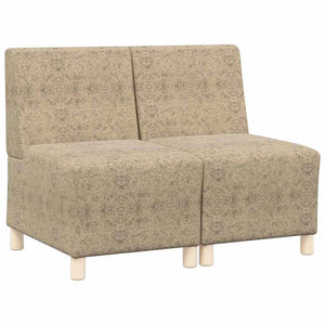 Unité de Sofa Modulaire Sans Accoudoirs 2 pcs Gris clair
