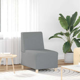 Unité de Sofa Modulaire Sans Accoudoirs 3 pcs Gris clair