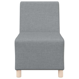 Unité de Sofa Modulaire Sans Accoudoirs 3 pcs Gris clair