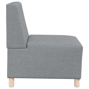 Unité de Sofa Modulaire Sans Accoudoirs 3 pcs Gris clair