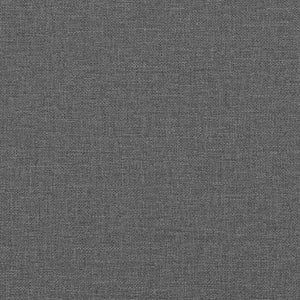 Unité de Sofa Modulaire Sans Accoudoirs 3 pcs Gris foncé