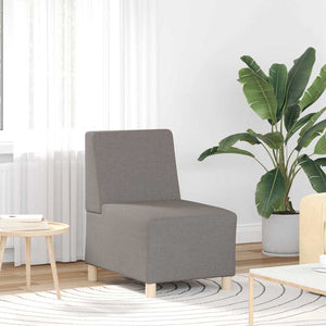 Unité de Sofa Modulaire Sans Accoudoirs 3 pcs Taupe