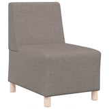 Unité de Sofa Modulaire Sans Accoudoirs 3 pcs Taupe