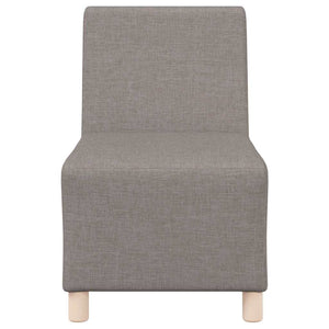 Unité de Sofa Modulaire Sans Accoudoirs 3 pcs Taupe