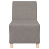 Unité de Sofa Modulaire Sans Accoudoirs 3 pcs Taupe
