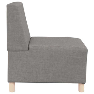 Unité de Sofa Modulaire Sans Accoudoirs 3 pcs Taupe