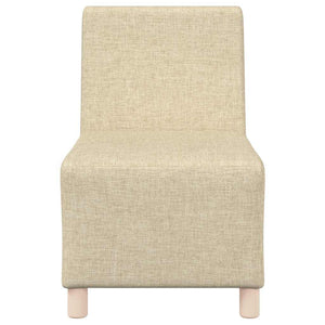 Unité de Sofa Modulaire Sans Accoudoirs 3 pcs Crème