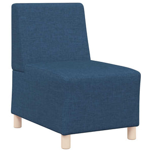 Unité de Sofa Modulaire Sans Accoudoirs 3 pcs Bleu
