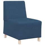 Unité de Sofa Modulaire Sans Accoudoirs 3 pcs Bleu