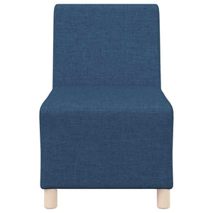 Unité de Sofa Modulaire Sans Accoudoirs 3 pcs Bleu