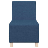 Unité de Sofa Modulaire Sans Accoudoirs 3 pcs Bleu