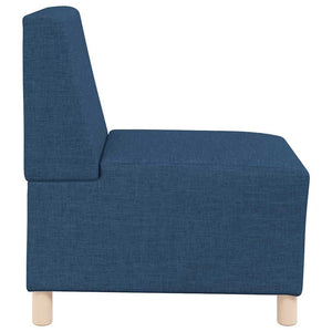 Unité de Sofa Modulaire Sans Accoudoirs 3 pcs Bleu