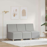 Unité de Sofa Modulaire Sans Accoudoirs 3 pcs Gris nuage