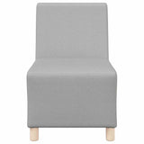 Unité de Sofa Modulaire Sans Accoudoirs 3 pcs Gris nuage
