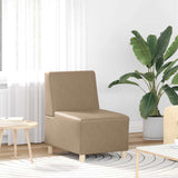 Unité de Sofa Modulaire Sans Accoudoirs 3 pcs Cappuccino