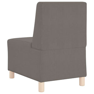 Unité de Sofa Modulaire Sans Accoudoirs 3 pcs Gris clair