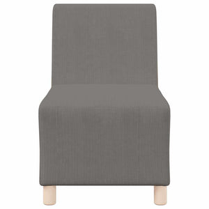 Unité de Sofa Modulaire Sans Accoudoirs 3 pcs Gris clair