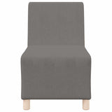 Unité de Sofa Modulaire Sans Accoudoirs 3 pcs Gris clair