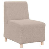 Unité de Sofa Modulaire Sans Accoudoirs 3 pcs Gris clair