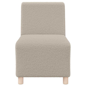 Unité de Sofa Modulaire Sans Accoudoirs 3 pcs Gris clair