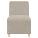 Unité de Sofa Modulaire Sans Accoudoirs 3 pcs Gris clair