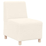 Unité de Sofa Modulaire Sans Accoudoirs 3 pcs Crème