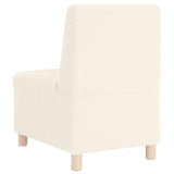 Unité de Sofa Modulaire Sans Accoudoirs 3 pcs Crème