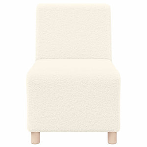 Unité de Sofa Modulaire Sans Accoudoirs 3 pcs Crème