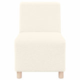Unité de Sofa Modulaire Sans Accoudoirs 3 pcs Crème