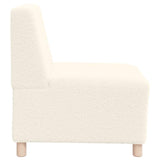 Unité de Sofa Modulaire Sans Accoudoirs 3 pcs Crème