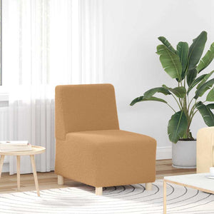Unité de Sofa Modulaire Sans Accoudoirs 3 pcs Beige