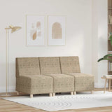 Unité de Sofa Modulaire Sans Accoudoirs 3 pcs Gris clair