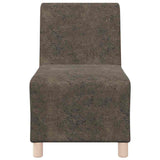 Unité de Sofa Modulaire Sans Accoudoirs 3 pcs Gris foncé