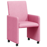 Chaises de salle à manger 2 pcs Rose 57 x 66 x 94 cm tissu