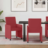 Chaises de salle à manger 2 pcs Rouge bordeaux 57 x 66 x 94 cm