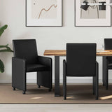 Chaises de salle à manger 2 pcs Noir 57 x 66 x 94 cm Faux cuir