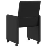Chaises de salle à manger 2 pcs Noir 57 x 66 x 94 cm Faux cuir