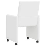 Chaises de salle à manger 2 pcs Blanc 57 x 66 x 94 cm Faux cuir
