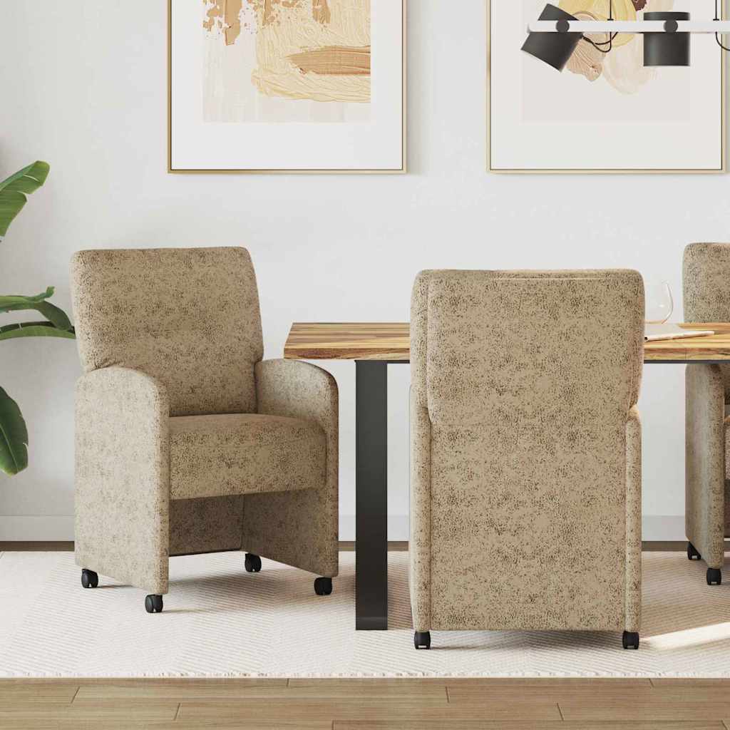 Chaises de salle à manger 2 pcs Gris clair 57 x 67 x 95 cm