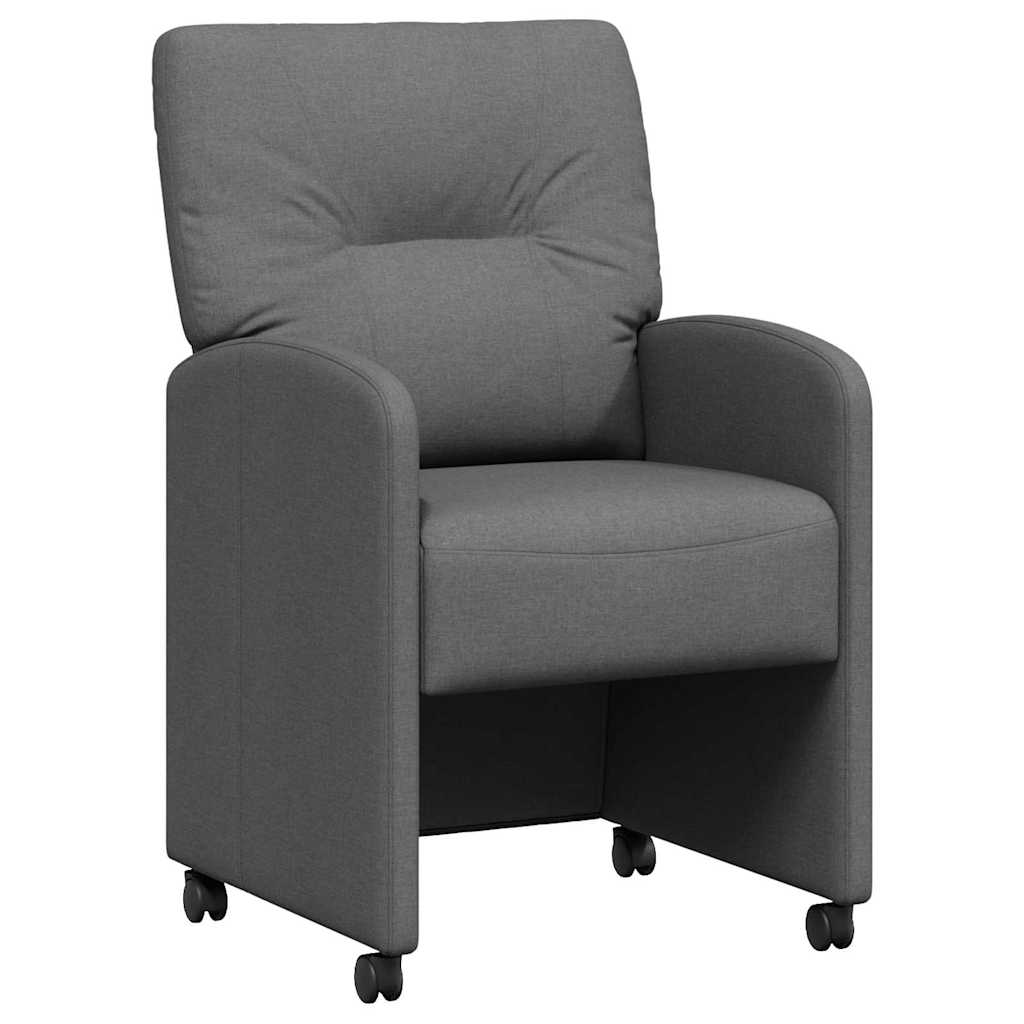 Chaises de salle à manger 2 pcs Gris foncé 57 x 67 x 95 cm