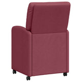 Chaises de salle à manger 2 pcs Rouge bordeaux 57 x 67 x 95 cm